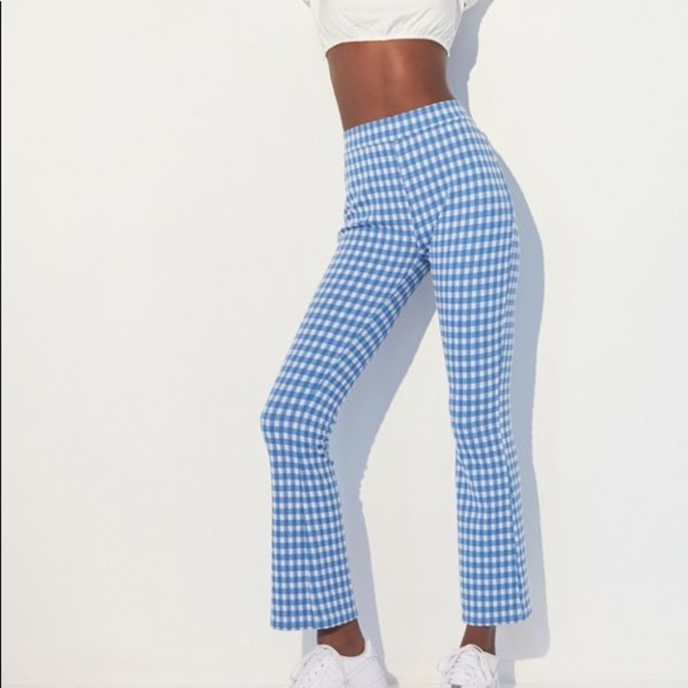 UO Casey Kick Flare Patterned Pant